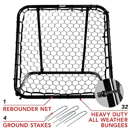 Franklin Sports Basketball Rebounder Adjustable Portable Pass Back Training Aid Multi Sport Baseball Softball Soccer