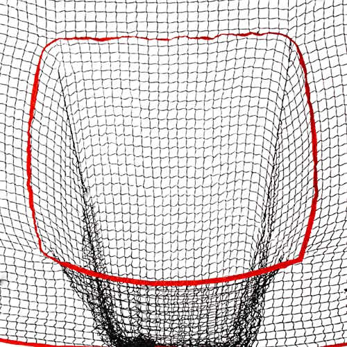 BaseGoal Baseball & Softball Replacement Net 7ft x 7ft (NET ONLY),Heavy Duty Knotless for Baseball Pitching Hitting and Throwing Practice