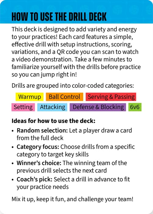 Volleyball Drill Deck