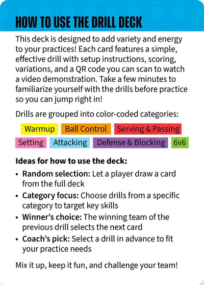 Volleyball Drill Deck