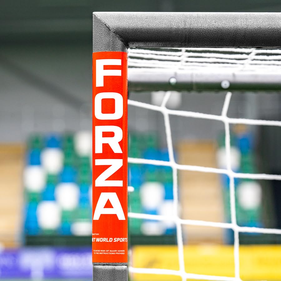 FORZA Steel42 Soccer Goal – Heavy-Duty Steel Garden Goal with 42mm galvanised Frame, Weatherproof net, Tool-Free Setup, Multiple Sizes & Optional rebounder kit - size: 6ft x 4ft, style: Goal Only