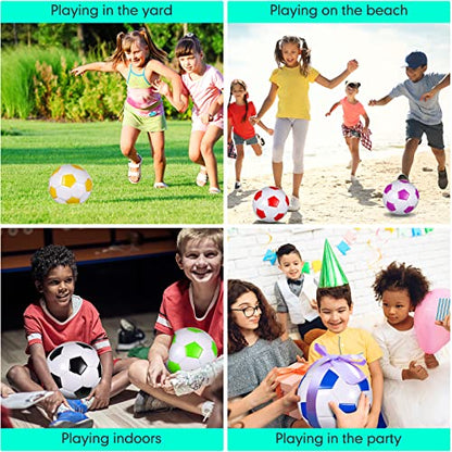 HyDren 24 Pack Soccer Balls Bulk with Pump Official Outside Christian Charity Donation Sport Soccer Balls Gifts for Teens Adults - size: 2