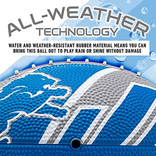 Franklin Sports NFL Team Footballs - Rubber Youth Mini Balls for All Teams - Kids 8.5" Football + Air Pump Sets - Official NFL Licensed - style: Detroit Lions