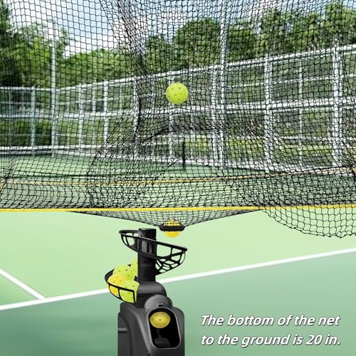 Portable Pickleball Net & Ball Collector ，Smart Recycling Net for Pickle Ball, Tennis, Baseball Practice Equipment ，Collapsible Pickleball Trainer for Indoor/Outdoor