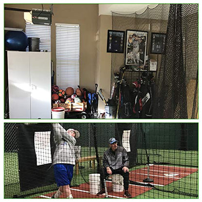 Baseball Softball Backstop Nets, Heavy Duty Sports Netting Barrier #18 Nylon Baseball Netting 10'x20'/10'x30'(Net Only)