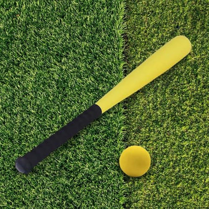 Kids Foam Baseball Bat and Ball Set Kids Baseball Set 21" Bat for Training Indoor Outdoor Game Playing Exercise, Yellow