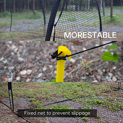 Upgrade 30FT Baseball and Softball Batting Cage Net and Frame, Large Batting Cages Net with Steel Frame for Home - Backyard Batting Cage with Pitching Backstop and Carry Bag