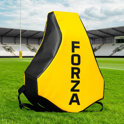 FORZA Body Rugby Tackle Pad – Hands-Free Rugby Training Shield with High-Density Foam & Weatherproof PVC Cover – Senior Contact Drill Pad, 23.5in x 20.5in x 4in