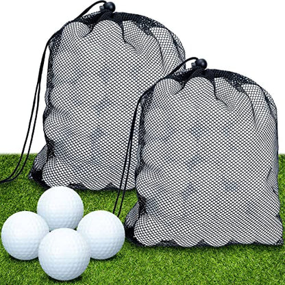 Yunsailing 200 Pcs Plastic Practice Golf Balls Limited Flight Training Golf Balls with 2 Mesh Bags for Indoor Outdoor Backyard Driving Range(White)
