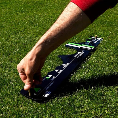Izzo Golf Sure Stance Golf Swing Training Aid -Ball Position Trainer - style: Left Handed