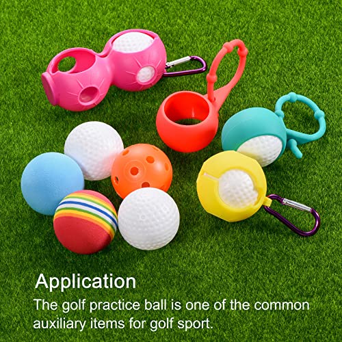 PATIKIL Golf Practice Balls, Hollow Flight Training for Indoor Swing Practice - color: Light Green