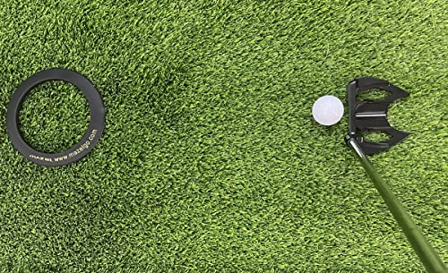 MAZEL Golf Putting Cup/Ring for Training Aid Indoor & Outdoor - All-Direction Practice Hole Putting Accuracy Trainer - color: Black Ring