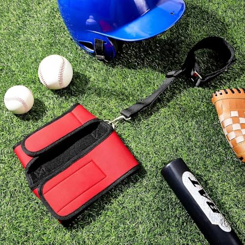Wettarn Baseball Training Aid Softball Training Harness Baseball Practice Equipment for Stepping Out Leg Pulling Out Overstriding Lunging - color: Red