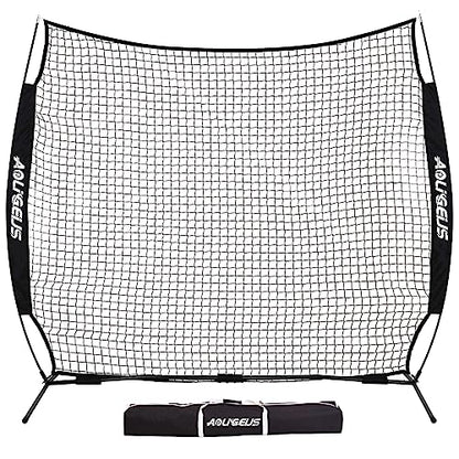 Sports Barrier Net,Sports Net,Barricade Backstop Net,Perfect for Baseball,Softball,Soccer, Basketball,Lacrosse - style: 7X7Ft-Black