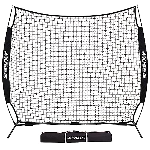 Sports Barrier Net,Sports Net,Barricade Backstop Net,Perfect for Baseball,Softball,Soccer, Basketball,Lacrosse - style: 7X7Ft-Black