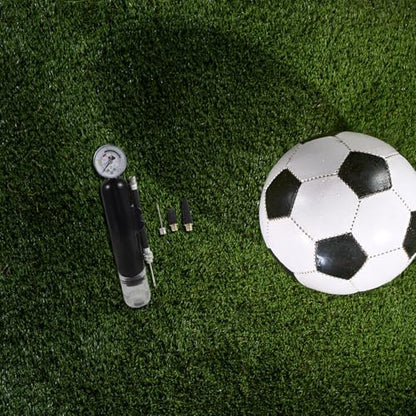 1 Set Ball Pump with Pressure Gauge - Sports Ball Inflator - Flexible Hose Air Pump with Inflation Nozzle for Basketball, Football, Soccer, Volleyball
