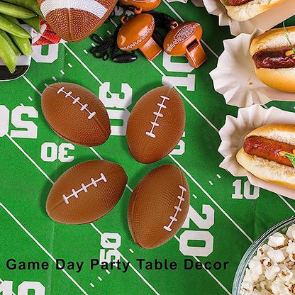 GIFTEXPRESS 1 Dozen 4" Foam Mini Football Stress Balls, Mini Sport Balls, Game Day Decoration Party Favor, Football Themed Party Supplies