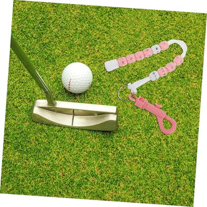 Toddmomy Portable Golf Beaded Chain Score Counter for Women Lightweight Golf Score Keeper for Training and Tournaments for Easy Tracking