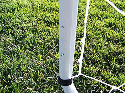 12 x 6 Ft. Powder Coated Galvanized Steel Soccer Goal w/Net. 12x6 Foot AYSO Regulation Size Portable Training Aid. Ultimate Backyard Goal, All Weather, One Year Warranty. New
