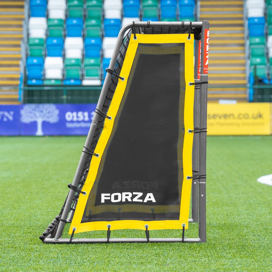 FORZA Steel42 Goal Rebounder Net Kit – Football Training Aid with Durable Double-Sided Net & Side Sheets for Solo Practice & Team Drills - Goal NOT Included - size: 8ft x 4ft