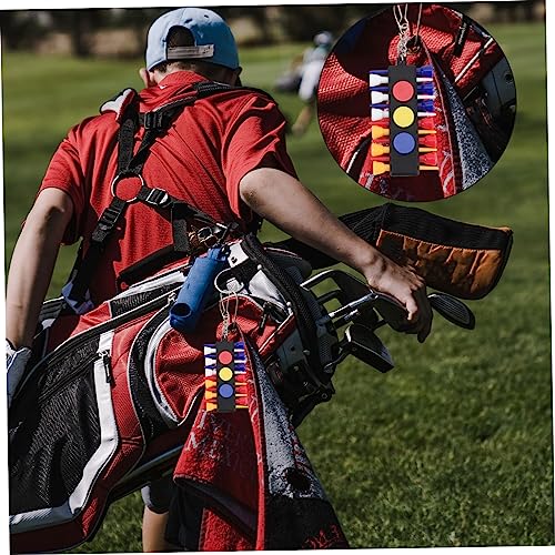2 Sets Creative Portable Tee Caddy Keeper of Tee Holding Accessories for Golf Tear Resistant Design for Golf Enthusiasts