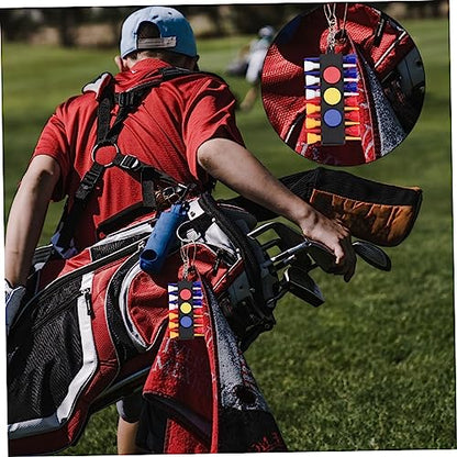 2 Sets Creative Portable Tee Caddy Keeper of Tee Holding Accessories for Golf Tear Resistant Design for Golf Enthusiasts