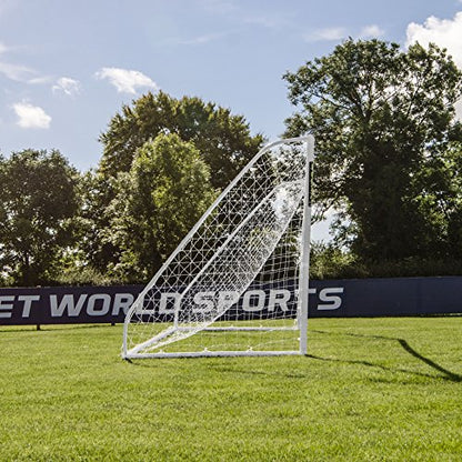 FORZA 16ft x 7ft Soccer Goal | All-Weather uPVC Match Goals – Ready, Set, Goal! Includes Optional Training Soccer Ball, Target Sheet & Carry Bag - size: Goal and Ball