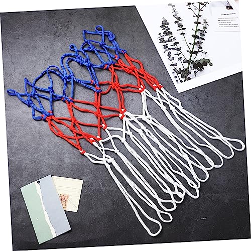 2-Piece Basketball Net Kit Hoop Replacement Nets Woven Nylon Netting Easy Install for Parks Campuses and Courts