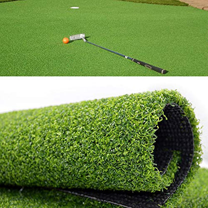 Golf Training Mat - Artificial Grass Turf for Indoor/Outdoor Use, Synthetic Fake Grass for Baseball, Football, Gym Sports
