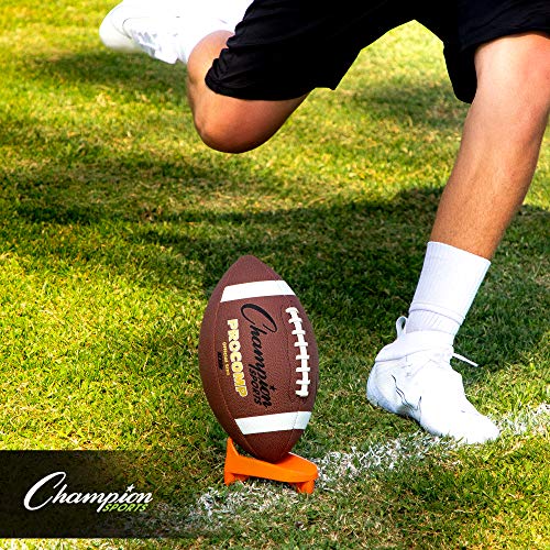 Champion Sports Football Kicking Tee – Heavy-Duty Kickoff Tee in Multiple Styles & Sizes - style: Heavy Duty Kicking Tee (1 Inch)