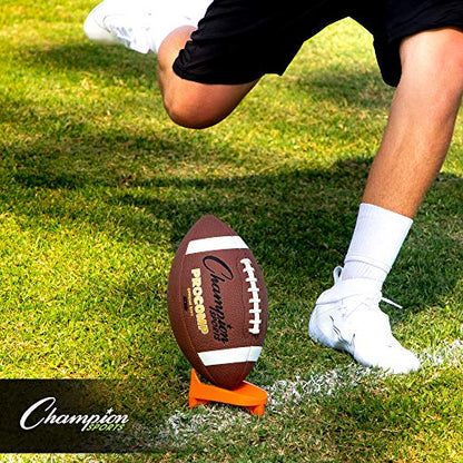 Champion Sports Football Kicking Tee – Heavy-Duty Kickoff Tee in Multiple Styles & Sizes - style: Heavy Duty Kicking Tee (1 Inch)