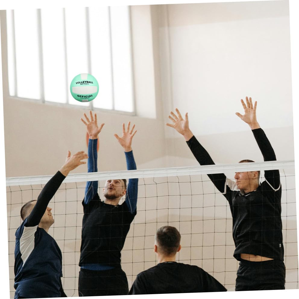 Abaodam Adult Soft Volleyball 2pcs Size 5 Machine-Stitched Explosion-Proof Balls for Indoor and Outdoor Training, Beach Playing Equipment, Practice Volleyball for Adults