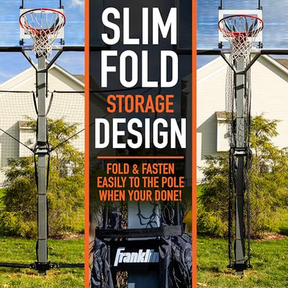 Franklin SportsBasketball Pass Back Rebounder - color: Black, size: 14' X 8'