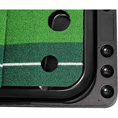 axGear Indoor Golf Putting Green Golf Training Putting Mat Tracks with Auto Ball Return