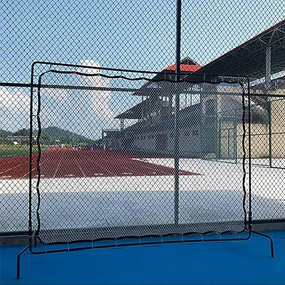 Tennis Rebounder Net 9.5 x 7Ft for Backyard Training | Tennis/Sports Ball/Pickleball Practice Wall | Outdoor Tennis Backboard Net for Court
