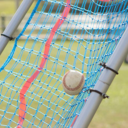 Champion Sports Pitchback Net & Rebounder – Baseball & Softball Multi-Sport Training Screen with Strike Zone Target - style: Multisport Pitchback Screen