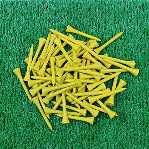 Crestgolf Professional 2 1/8" Deluxe Wood Golf Tees 100pcs - color: Yellow