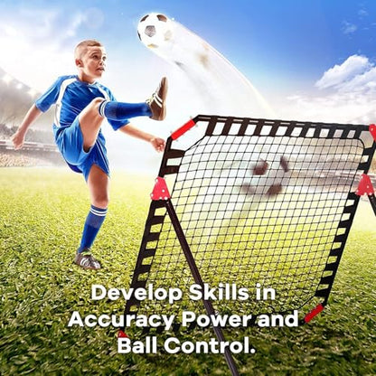 NET PLAYZ Soccer Rebound Net Rebounder Skill Training Gifts, Aids & Equipment for All Ages-Kick-Back/Perfect Storage
