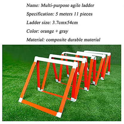 Agility Ladder Fixed Agility Training Ladder, Football Sports Speed Ladder,Home Gym Fitness Equipment,for Athletic Footwork & Sports Drills