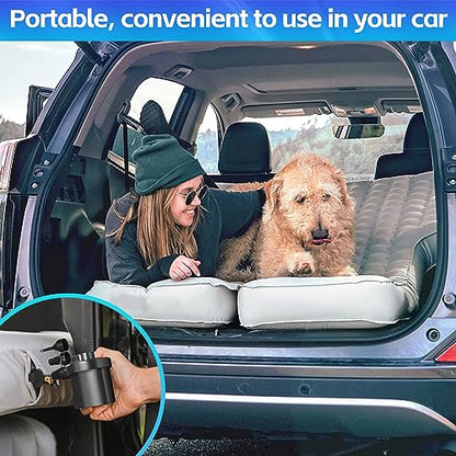 Air Pump Electric Air Pump for Inflatables Air Mattress Pump with 3 Nozzles Inflator Deflator for Air Beds Swimming Ring Inflatable Pool Toys 110V AC/12V DC (50W)