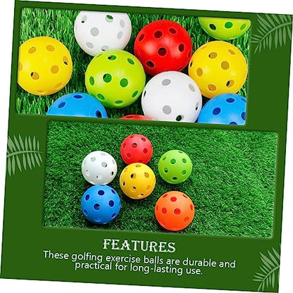 balacoo 12pcs Professional Golf Balls Practice Pe Material Golf Balls Training Aids Bulk