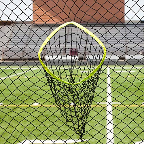 FORZA Replacement Football Quarterback Target Net – 8ft x 8ft High-Density Polyester Net with 5 Target Pockets