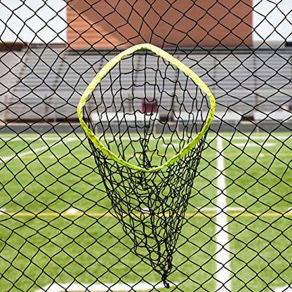 FORZA Replacement Football Quarterback Target Net – 8ft x 8ft High-Density Polyester Net with 5 Target Pockets