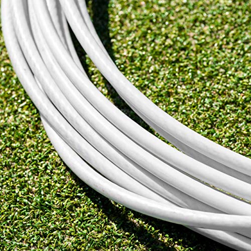 Vermont Tennis Net Headline Wire Cable [33ft or 42ft] | PVC Coated Steel Wire – All Tennis Posts - color: Double Loop, size: 33ft (Singles)
