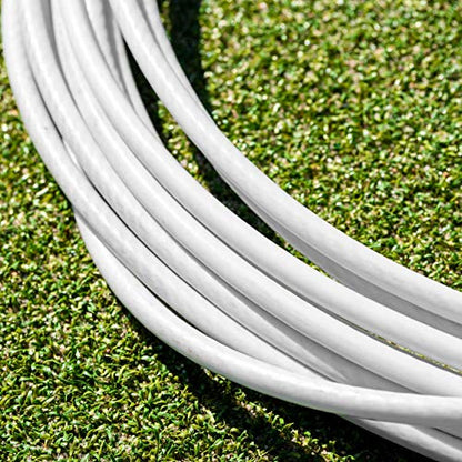 Vermont Tennis Net Headline Wire Cable [33ft or 42ft] | PVC Coated Steel Wire – All Tennis Posts - color: Double Loop, size: 42ft (Doubles)