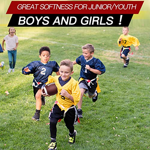 jiaonun Youth Size 6/Official Size 9 Footballs Bulk, Inflatable with Pump for Youth, Junior, Adult, College, High School, Regulation Size Football, American Football, Composite Leather Football - size: size 6, 12pack