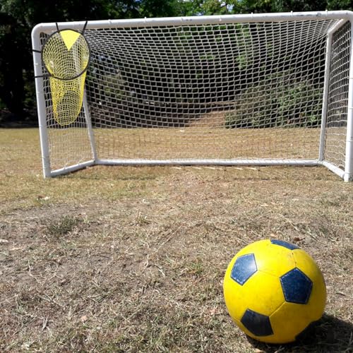 2 Pcs Top Bins Soccer Target with Carry Storage Bag, Soccer Training Net Corner Soccer Train Goal for Ball Football Shooting Accuracy Practice Equipment, Easy to Attach and Detach