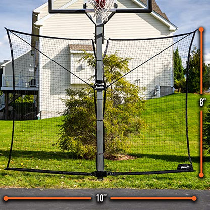 Franklin SportsBasketball Pass Back Rebounder - color: Black, size: 10' x 8'