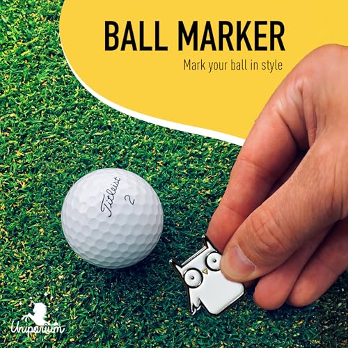 Golf Divot Tool Gift Set – Magnetic Divot Tool, Ball Marker, Hat Clip, & Case Made in USA from Durable Rust-Free Material for Easy Ball Marking, Repairing Divots, and Perfect Golf Gifts - color: Wizard