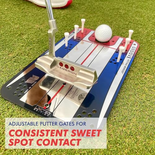 Genuine EyeLine Golf Alignment Putting Mirror - Top Training Aid on The PGA Tour - See Rapid Improvement - Helps Beginner, Junior, and Scratch Golfers - color: Groove Putting Alignment Mirror - SMALL